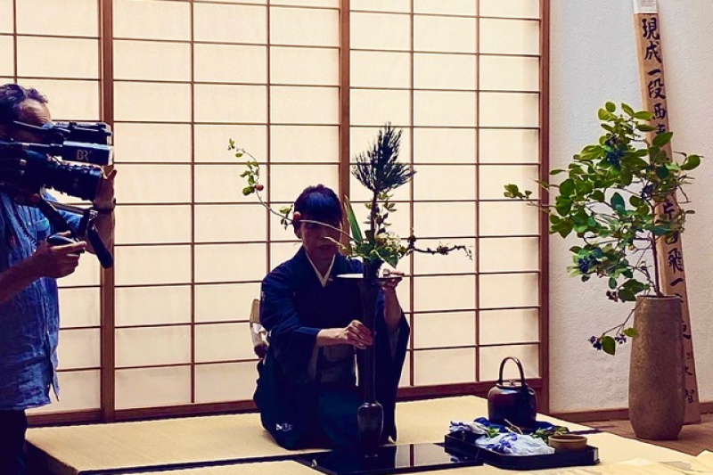 Zenhaus Ikebana Veranstaltung mit Misayo Meindl